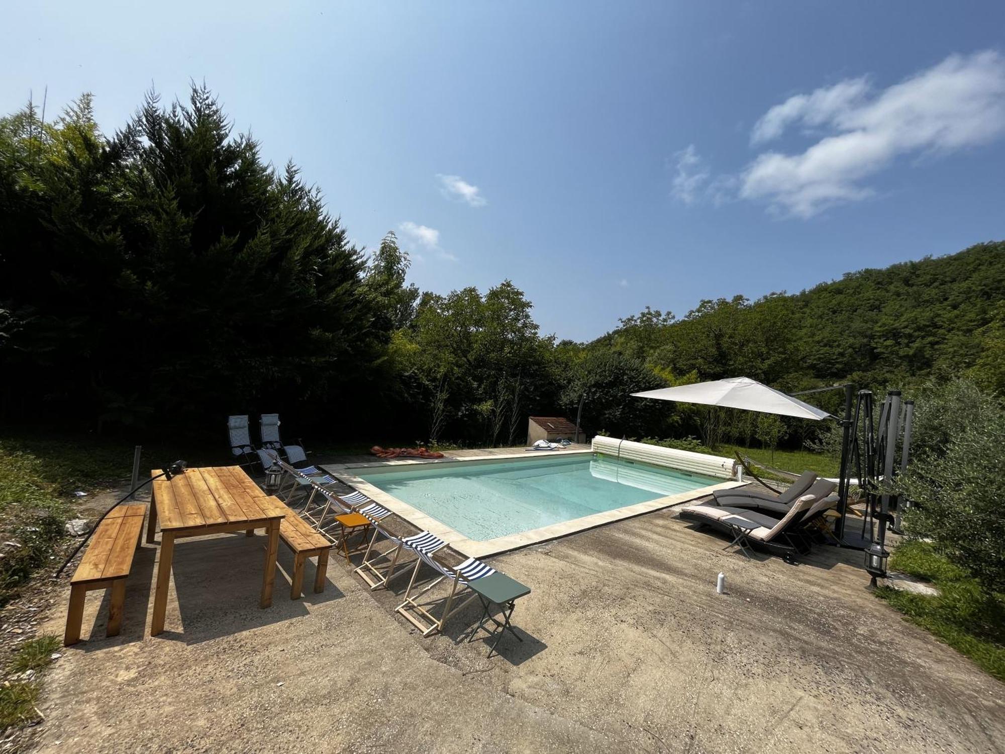 Villa Domaine Du Bonheur En Pierre Avec Piscine, Proche Sarlat Carlux Exterior foto