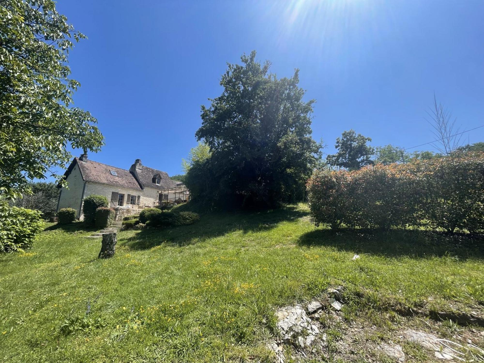 Villa Domaine Du Bonheur En Pierre Avec Piscine, Proche Sarlat Carlux Exterior foto